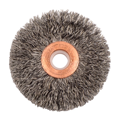 Picture of Weiler 2-1/2 Crimped Wire Wheel .014 Steelfill Wire Wheel Brush